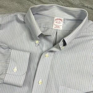 Brooks‎ Brothers Men's Dress Shirt Size 17 XL All Cotton Striped